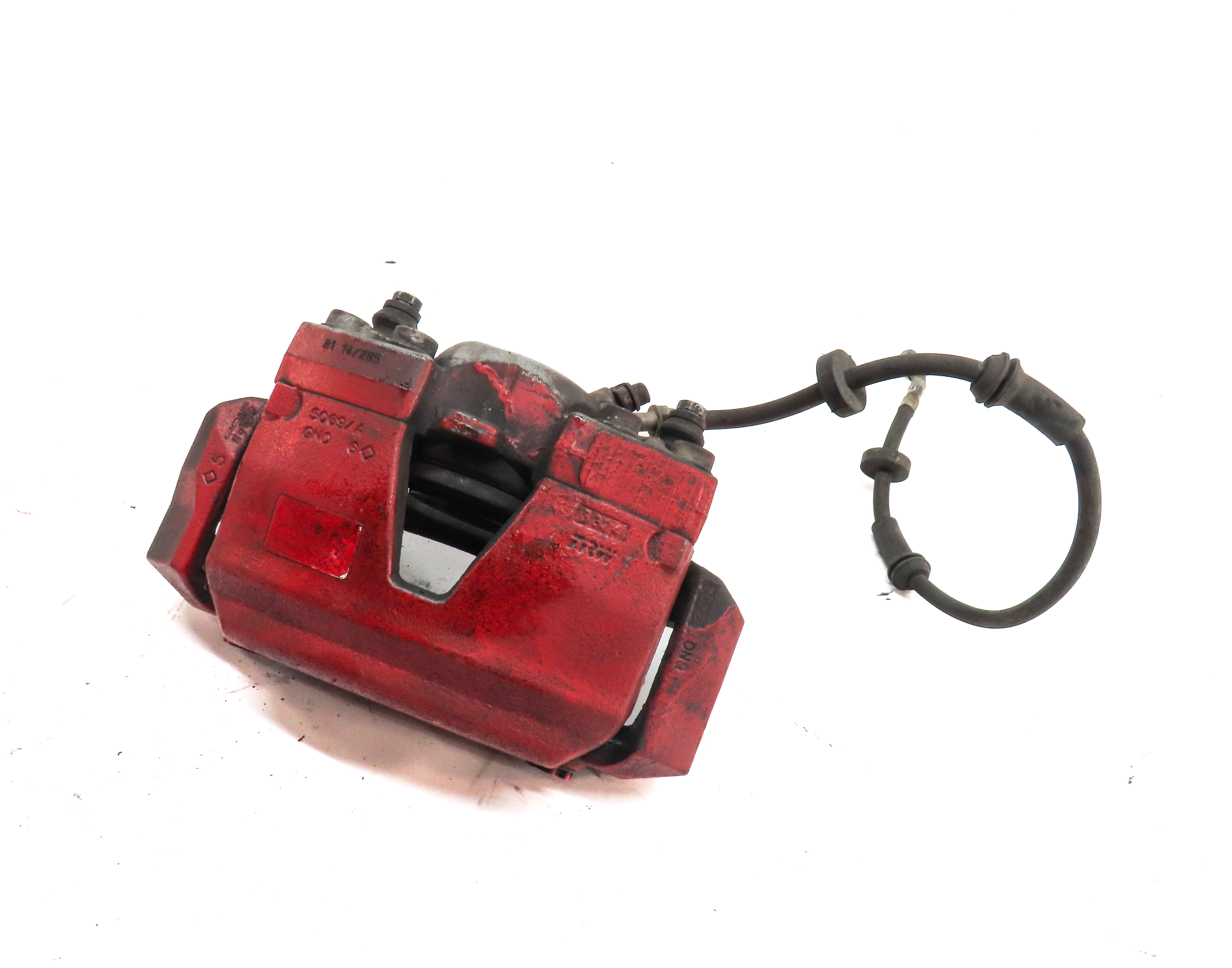 2013-2015 AUDI A6 (C7) FRONT RIGHT PASSENGER BRAKE CALIPER (345mm 13.58" ROTOR) — exact item pictured